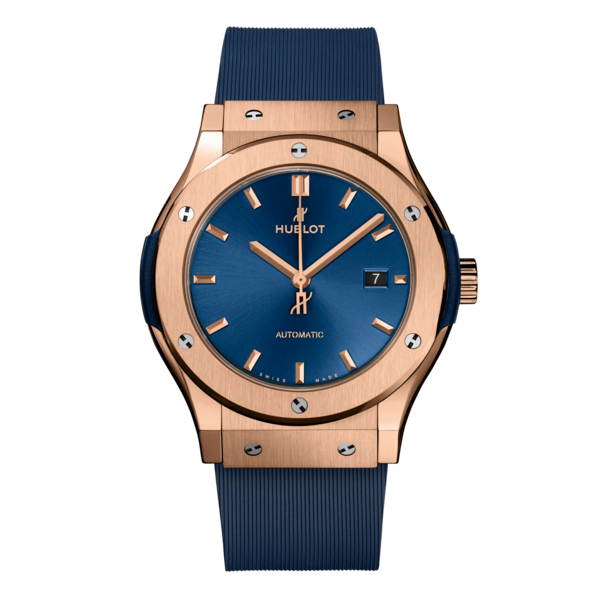 CLASSIC-FUSION-KING-GOLD-BLUE-on-rubber-42-MM