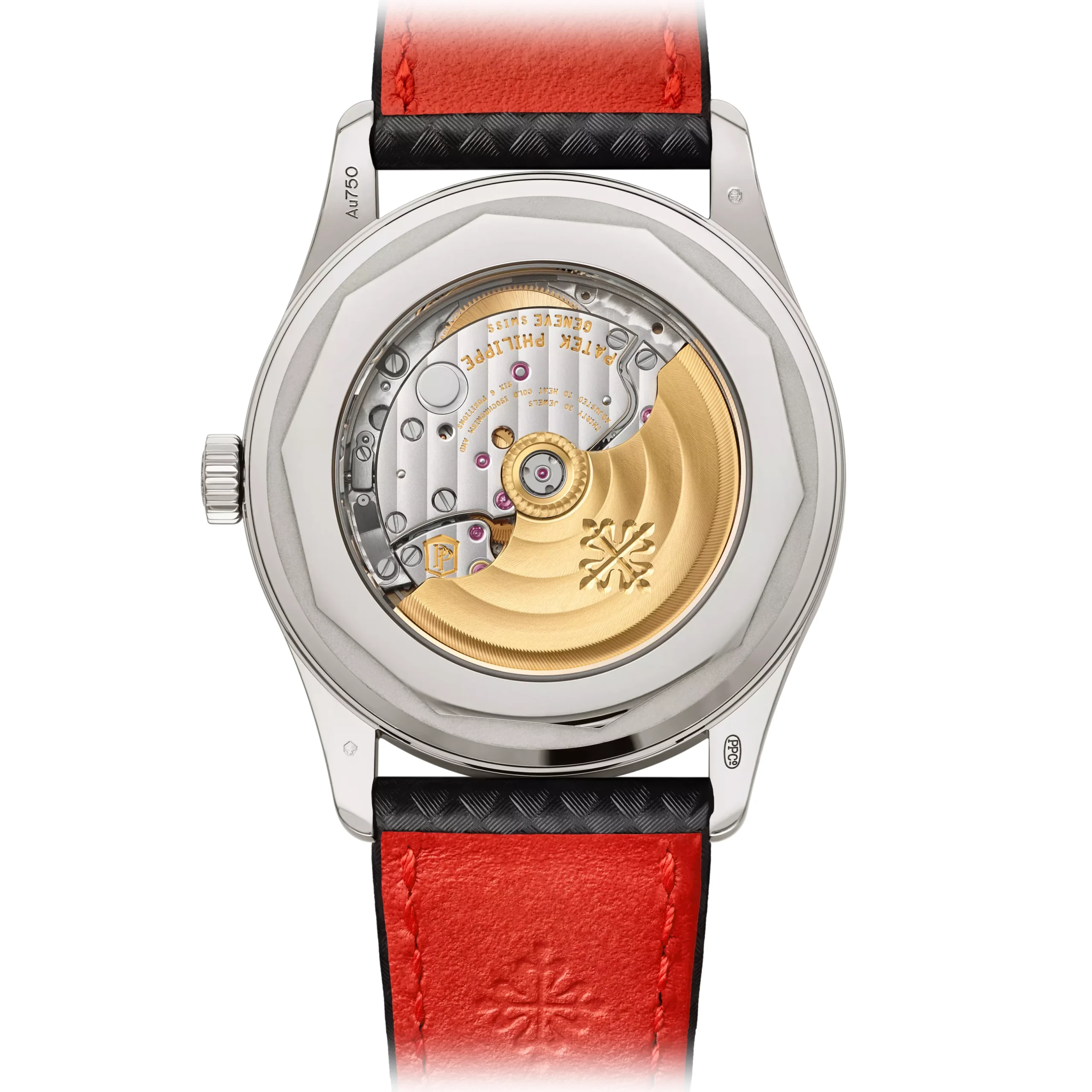 whitegold-black-red-calatrava-caseback whitegold-black-red-calatrava-caseback