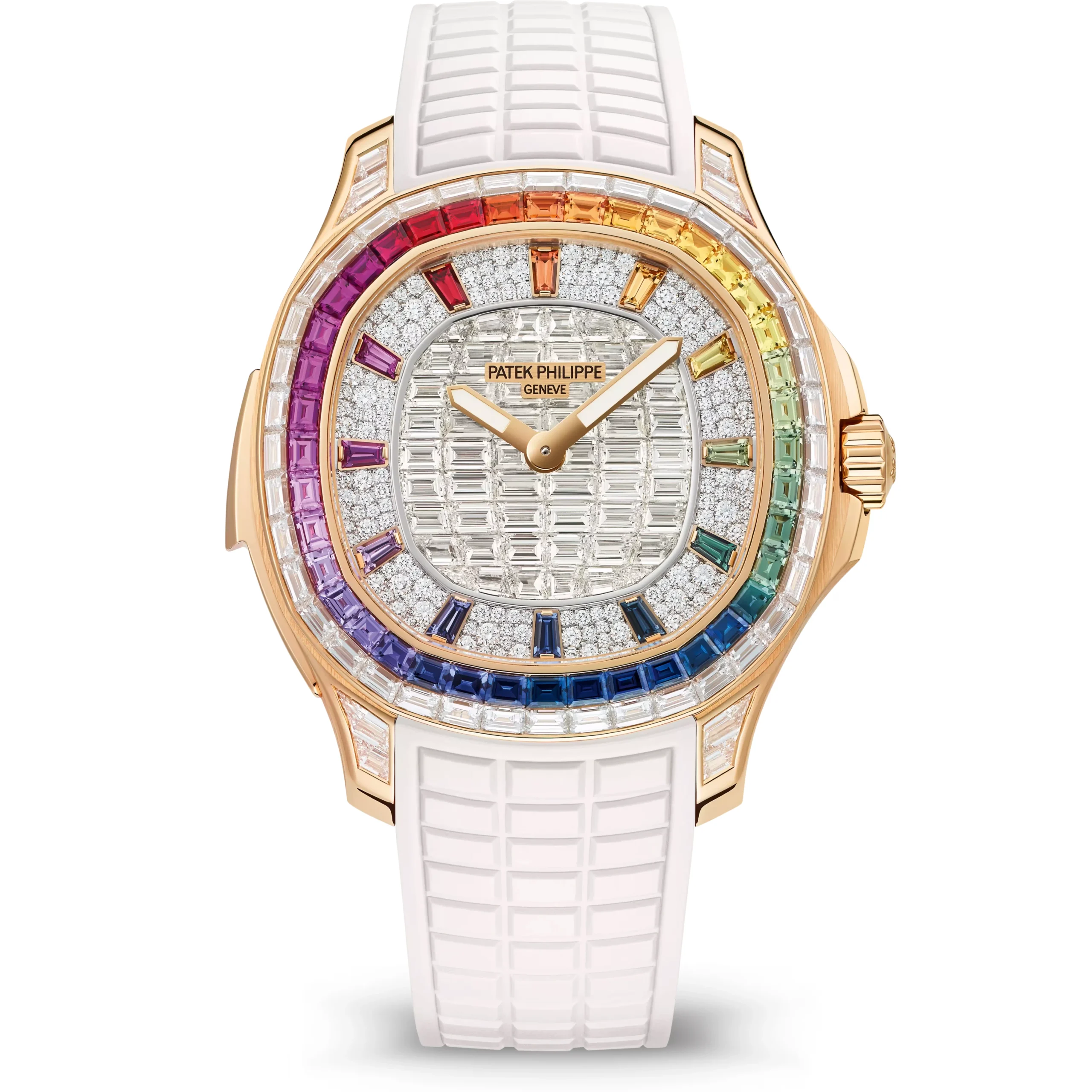 rosegold-rainbow-diamond-rubber-repeater-front-white-strap rosegold-rainbow-diamond-rubber-repeater-front-white-strap