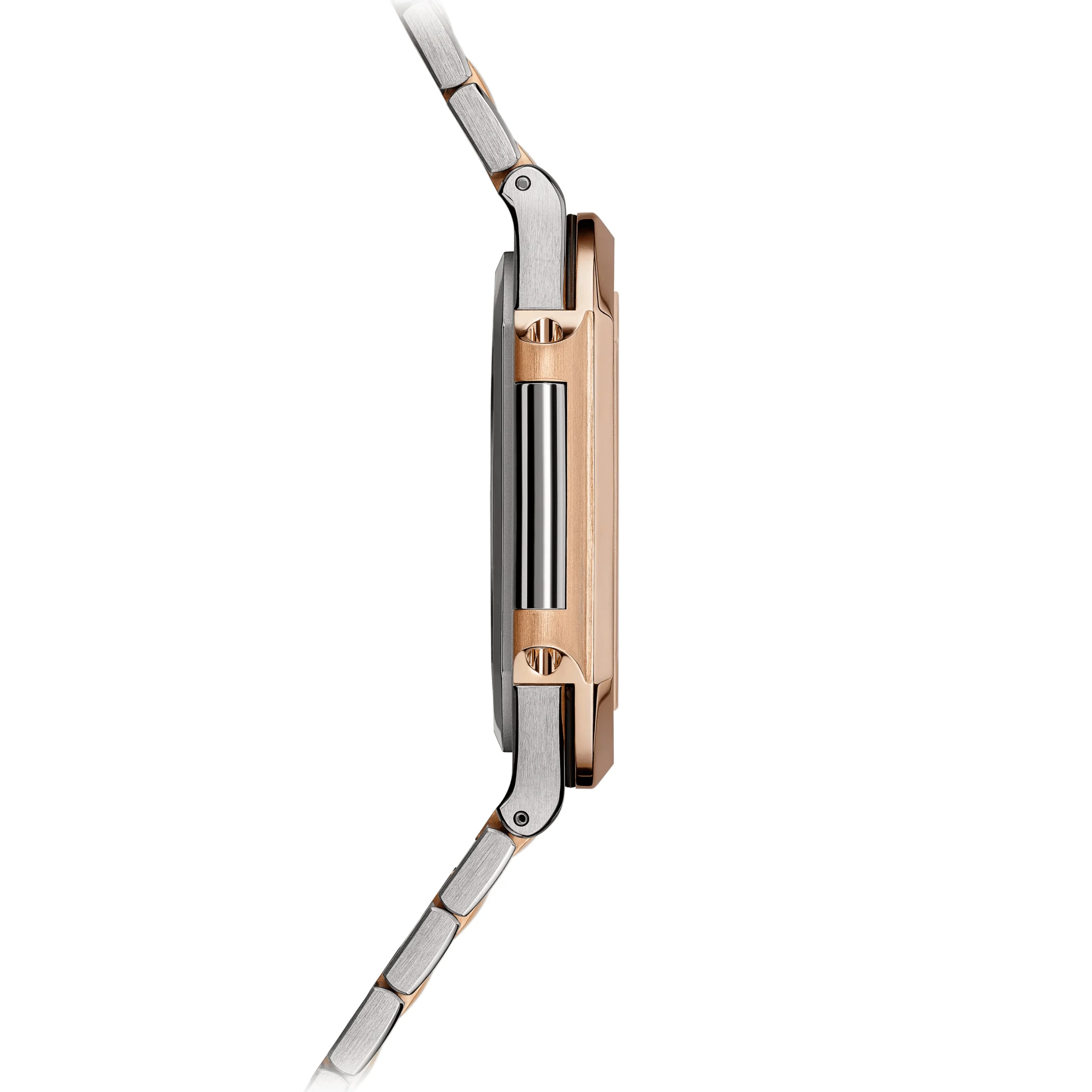 steel-rosegold-blue-octagonal-bracelet-side-left steel-rosegold-blue-octagonal-bracelet-side-left