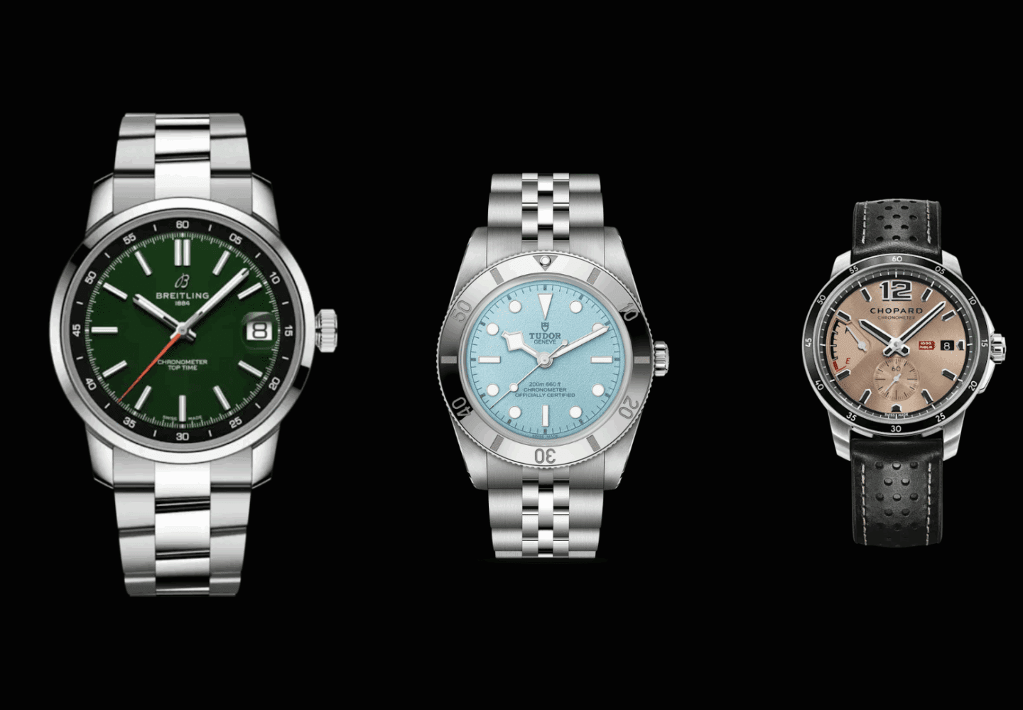 Tudor Lagoon Blue, Breitling B31 & Chopard GTS