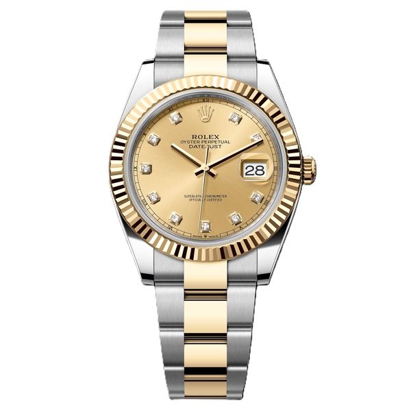 Rolex Datejust 41 126333-0011 Champagne dial with diamond