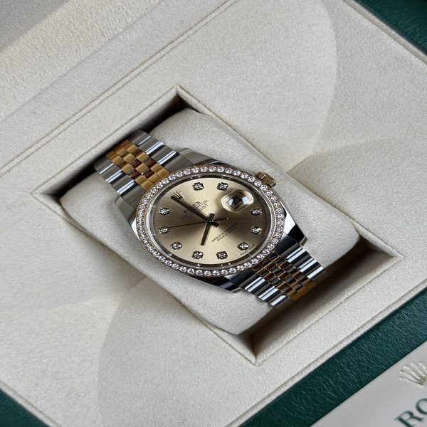 Rolex Date Just 36mm Gold and steel 116243 Rolex Date Just 36mm Gold and steel 116243
