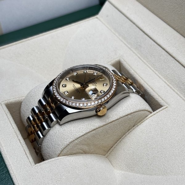 Rolex Date Just 36mm Gold and steel 116243
