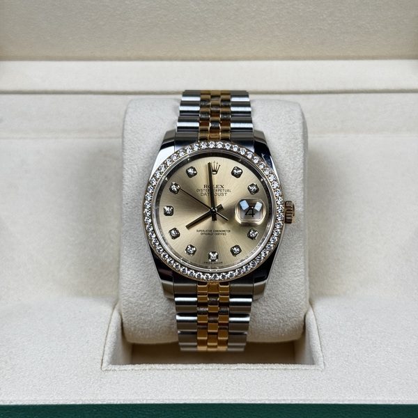 Rolex Date Just 36mm Gold and steel 116243