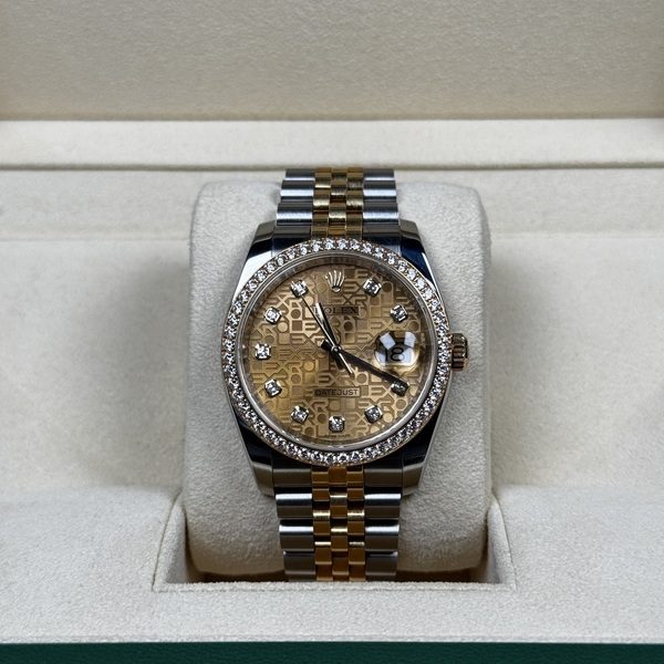 Rolex Date Just 36mm Gold and steel 116243