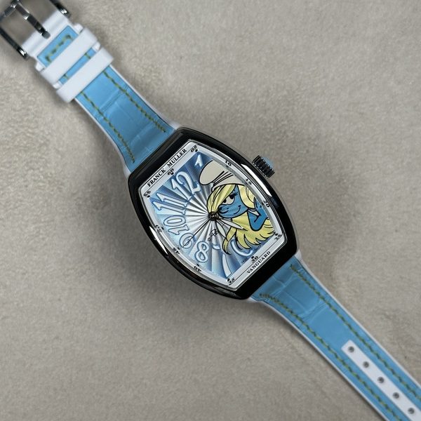 Franck Muller Vanguard Smurfs Limited Edition 25 Pieces V 32 SC AT FO AC BL
