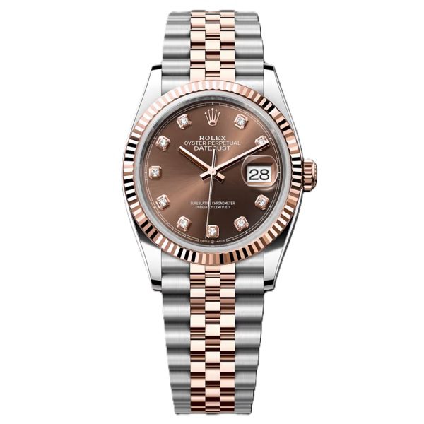 Rolex Datejust 36mm Chocolate dial with diamond 126231-0053