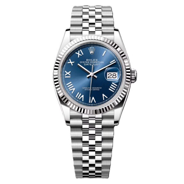 Rolex Datejust 36mm Steel with Blue Roman Number 126234-0069