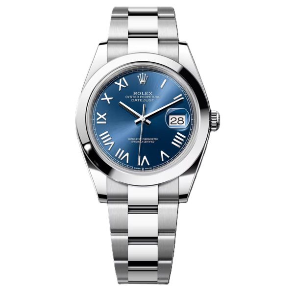 Rolex Datejust 41mm Blue with Roman Numbers 126300-0029
