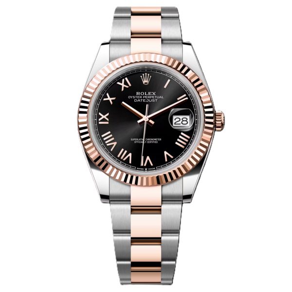 Rolex Datejust 41mm Rose gold and steel with Roman Number 126331-0023