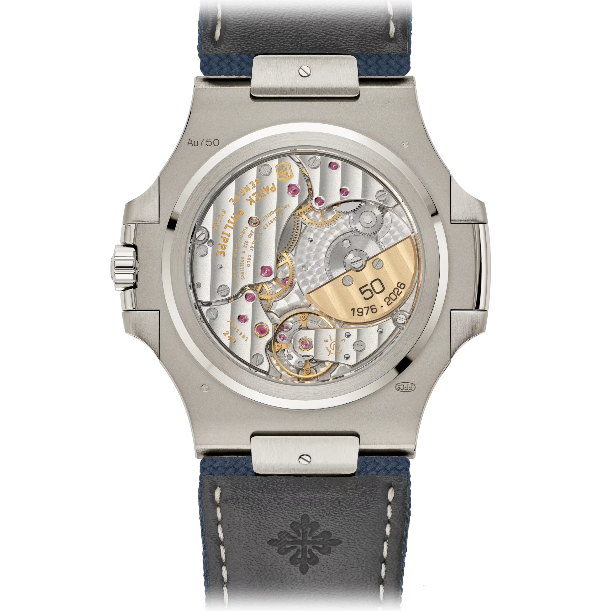 whitegold-blue-diamond-50-years-strap-caseback whitegold-blue-diamond-50-years-strap-caseback