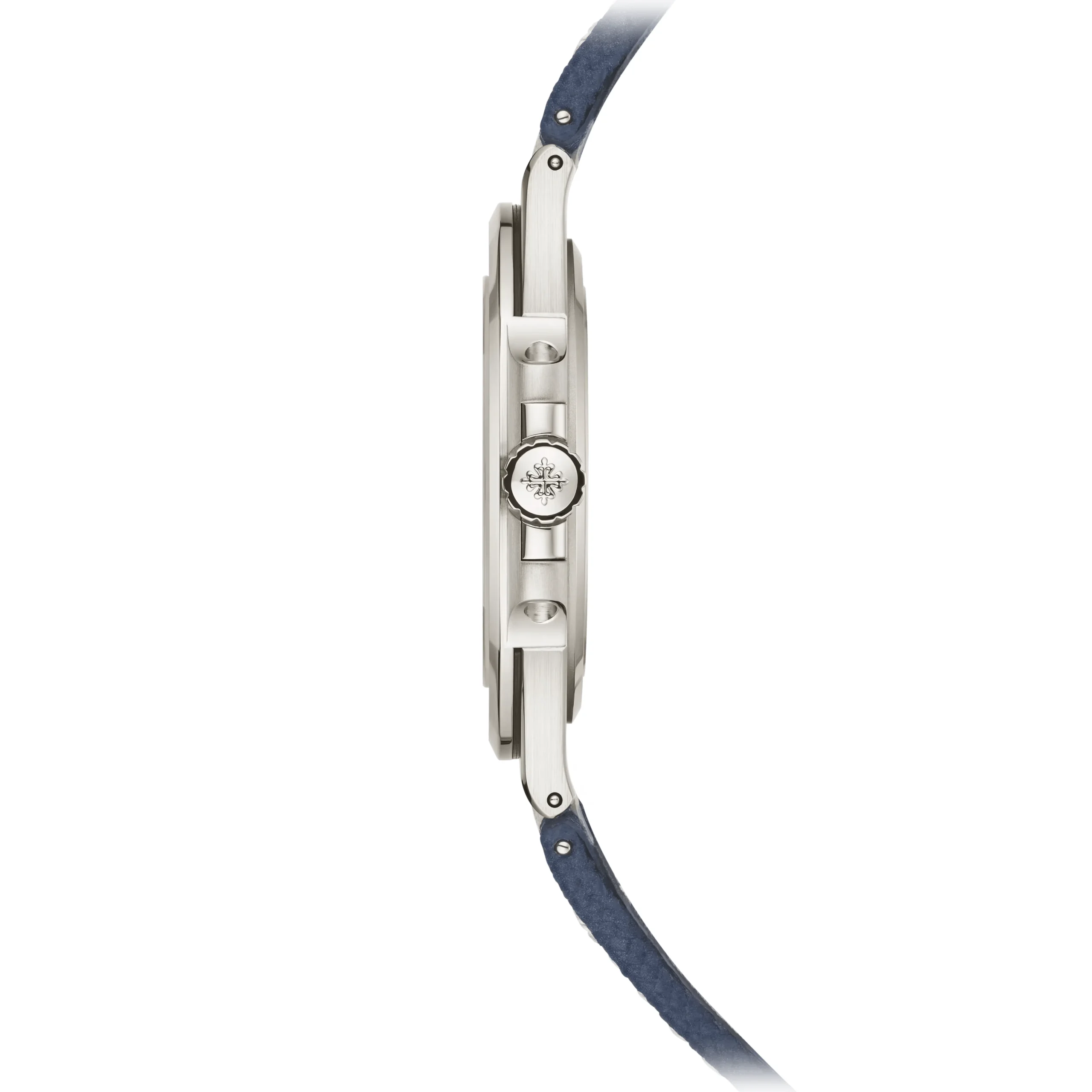whitegold-blue-diamond-50-years-strap-side-crown whitegold-blue-diamond-50-years-strap-side-crown