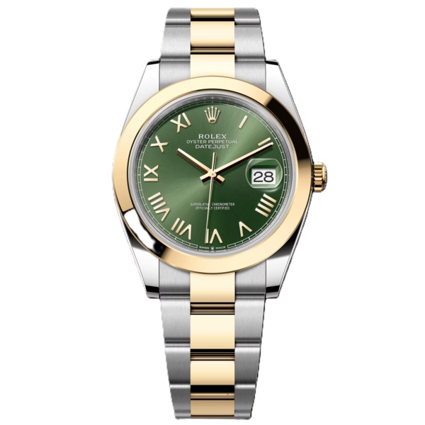 Rolex Datejust 41mm Yellow Gold and Steel with Green Dial 126303-0023