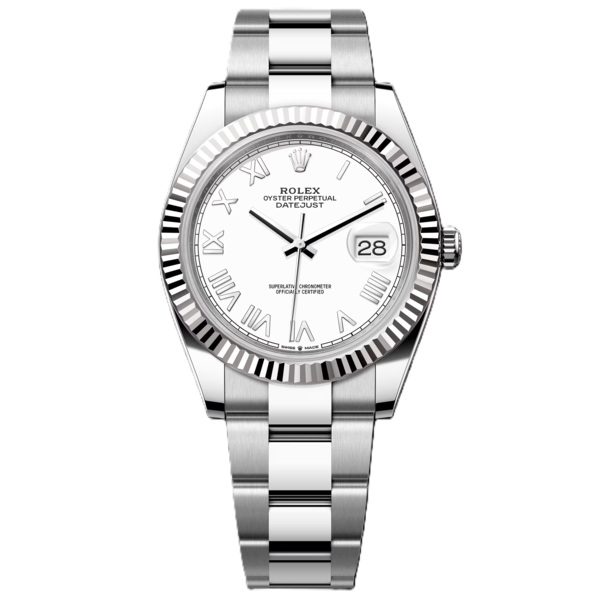 Rolex Datejust 41mm with White Roman Dial 126334-0035