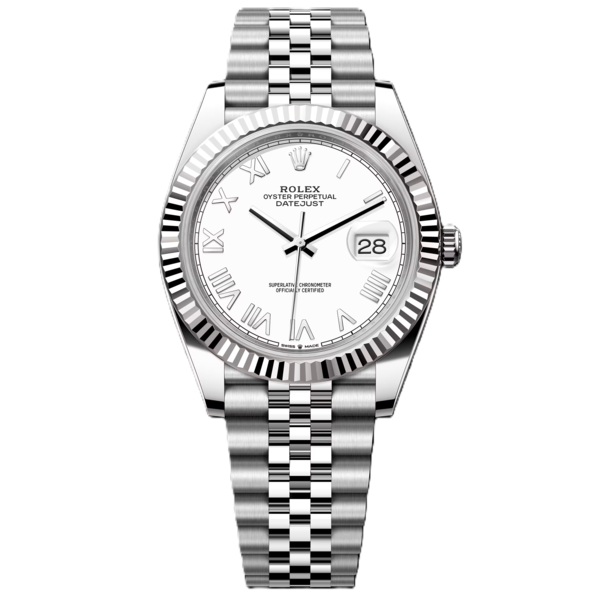 Rolex Datejust 41mm with White Roman Dial 126334-0036