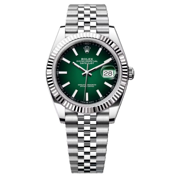 Rolex Datejust 41mm with Ombre Green Dial 126334-0034