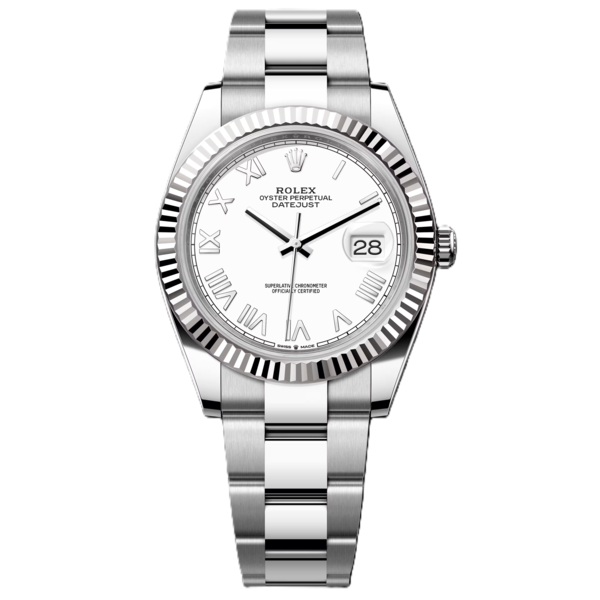 Rolex Datejust 41mm Steel With White Roman Dial 126334-0035