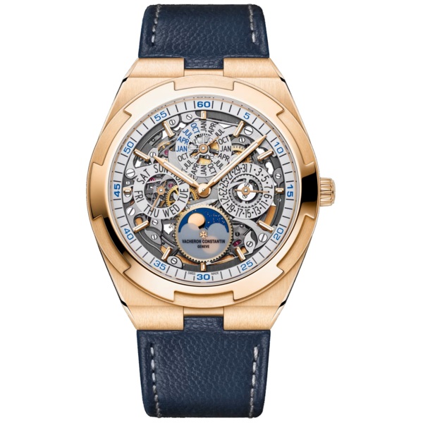 Vacheron Constantin Overseas Perpetual calendar ultra-thin skeleton 4300V/220R-B547 41.5 mm Pink Gold