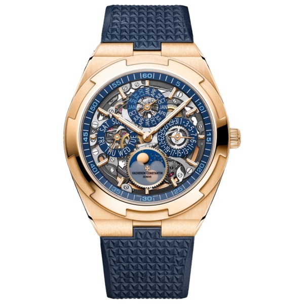 Vacheron Constantin Overseas Perpetual calendar ultra-thin skeleton 4300V/220R-B642 41.5 mm Pink Gold Vacheron Constantin Overseas Perpetual calendar ultra-thin skeleton 4300V/220R-B642 41.5 mm Pink Gold