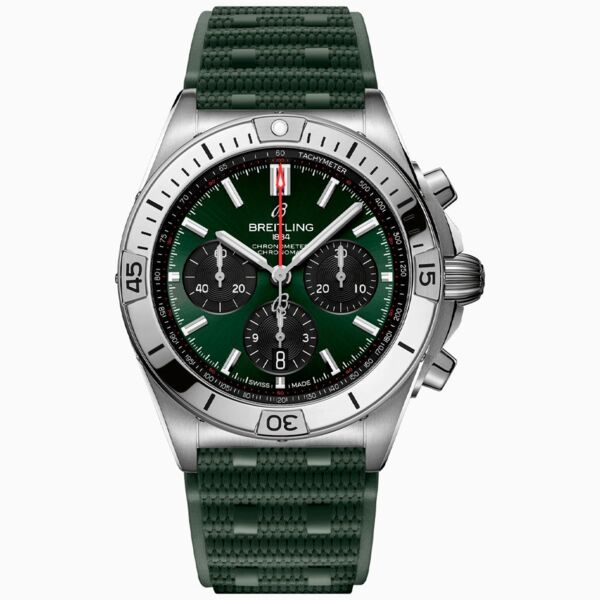 Breitling Chronomat B01 Automatic With Green Dial AB0134101L2S1
