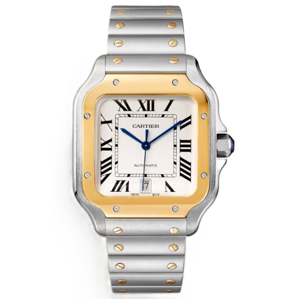 Cartier Santos Yellow Gold And Steel Large Size W2SA0009